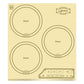 Art Deco 45cm Induction Hob (Ivory)