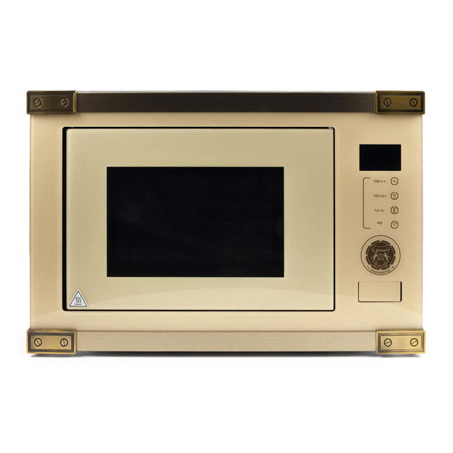 Art Deco Built In 900W Microwave Oven (Ivory)