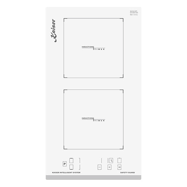 Grand Chef 28.8cm Domino Induction Hob (White)