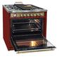 Empire 90cm Dual Fuel Range Cooker (Bordeaux Red)