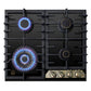 Empire Electric Oven, Gas Hob & Cooker Hood Bundle (Black)
