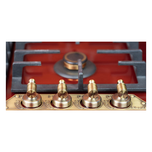 Empire 60cm Turbo Gas Hob (Bordeaux Red)