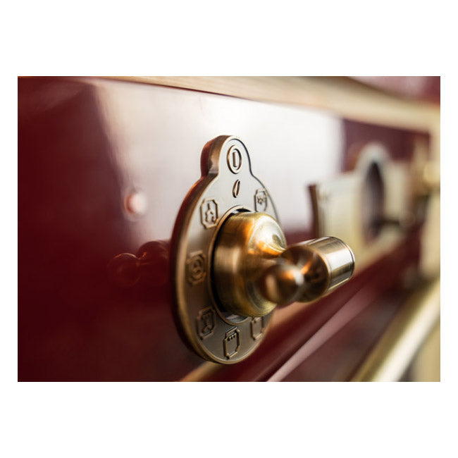 Empire Electric Oven & 60cm Cooker Hood Bundle (Bordeaux Red)