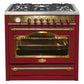 Empire 90cm Dual Fuel Range Cooker (Bordeaux Red)