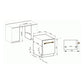 Empire Semi-Integrated Dishwasher (Ivory)