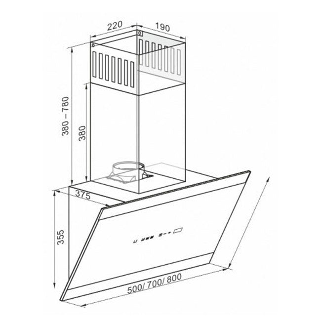 Avantgarde Pro 80cm Cooker Hood