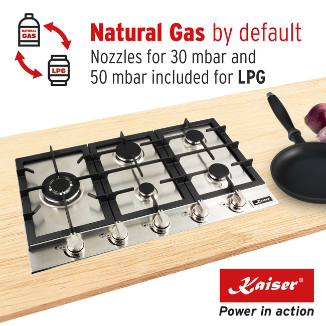 Avantgarde Pro 86cm Gas Hob (Stainless Steel)