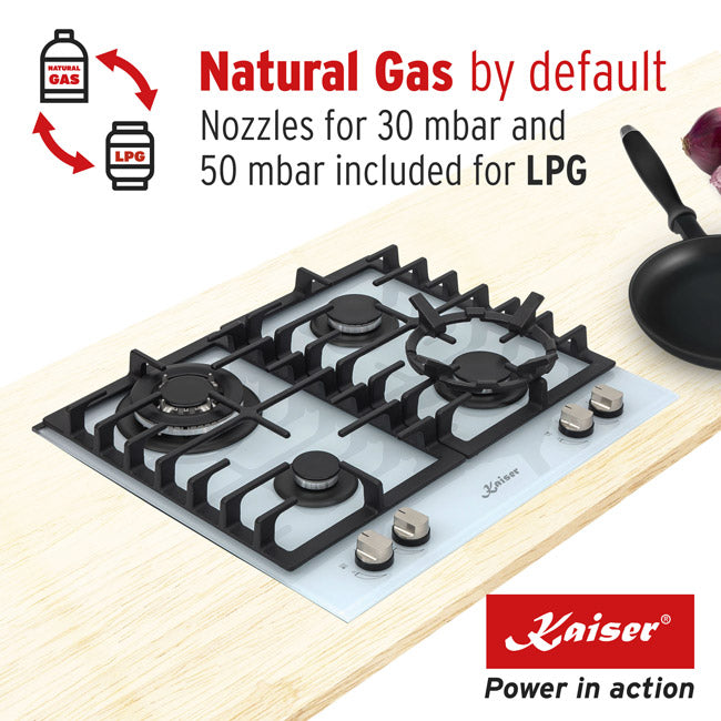 Grand Chef Turbo Gas Hob (White)