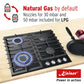 Grand Chef Turbo Gas Hob (Black Glass)