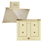 Art Deco Induction Hob & Chimney Hood Bundle (Ivory)