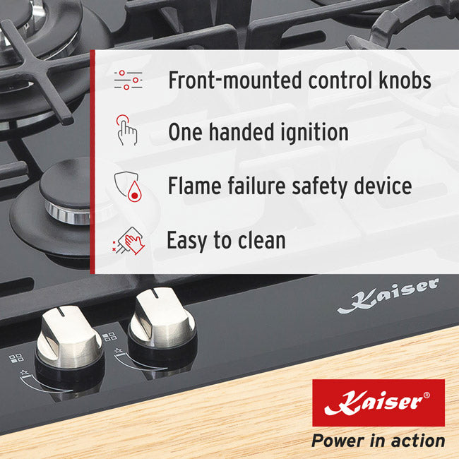 Grand Chef Turbo Gas Hob (Black)