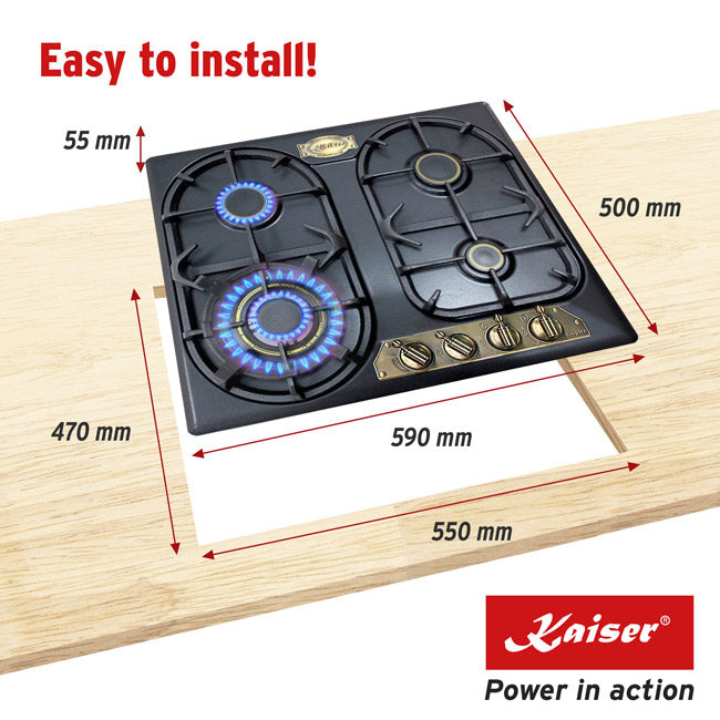 Empire 60cm Gas Hob (Black)