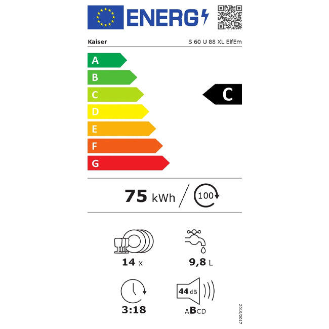 Empire Semi-Integrated Dishwasher (Ivory)