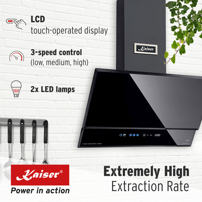 Avantgarde Pro 60cm Cooker Hood (Black)